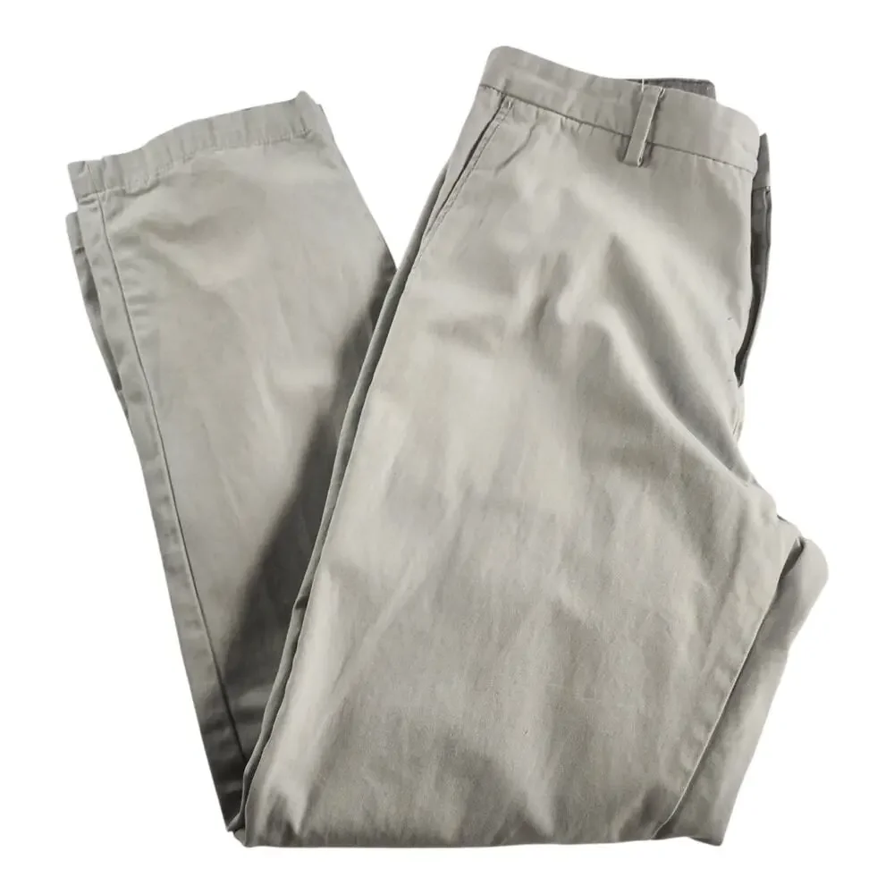 Banana Republic Aiden Chino Light Gray Men's 35 x 32 Pants